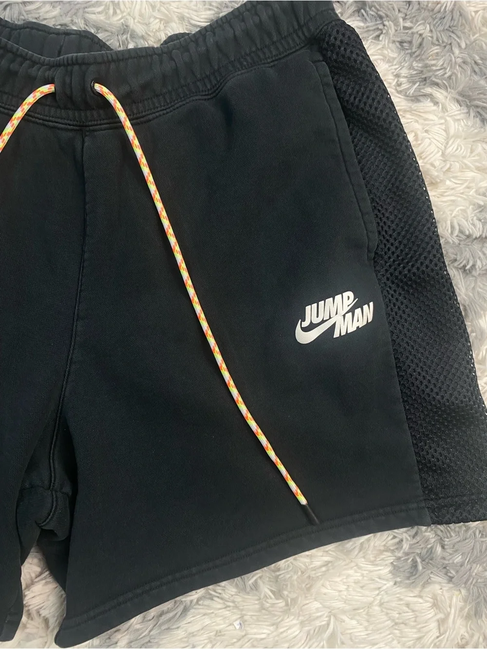 Jordan Men Activewear Shorts XL  Black Sweat Jumpman Logo DM3009-010